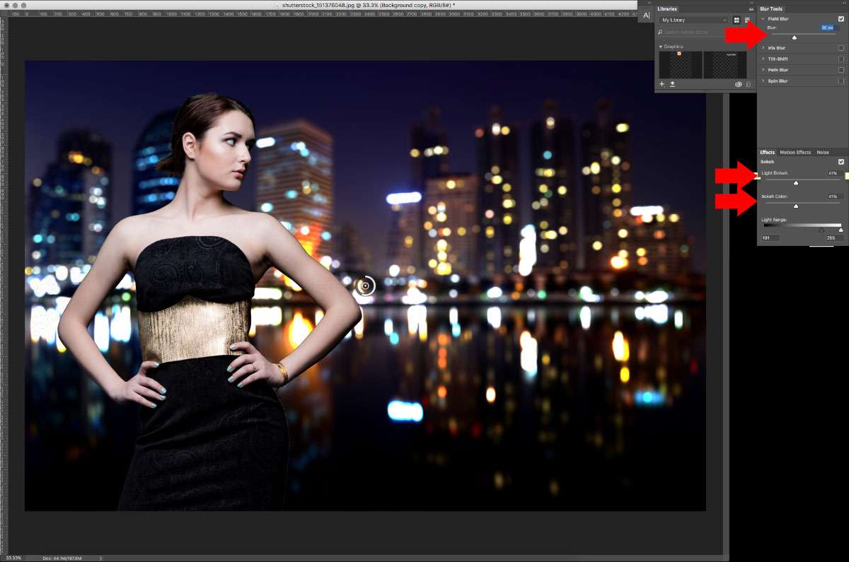 11-Blur-1 How to turn studio shots into on location shots in just a few simple steps Activities Lightroom Presets Lightroom Tips Photoshop Tips  