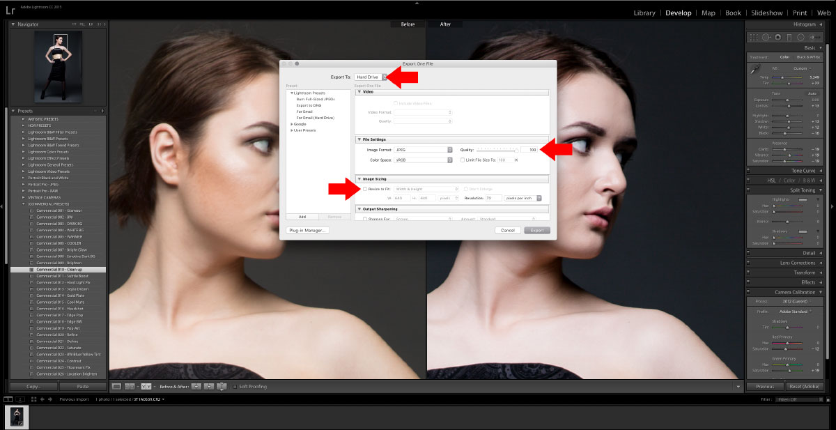 4-Export How to turn studio shots into on location shots in just a few simple steps Activities Lightroom Presets Lightroom Tips Photoshop Tips  