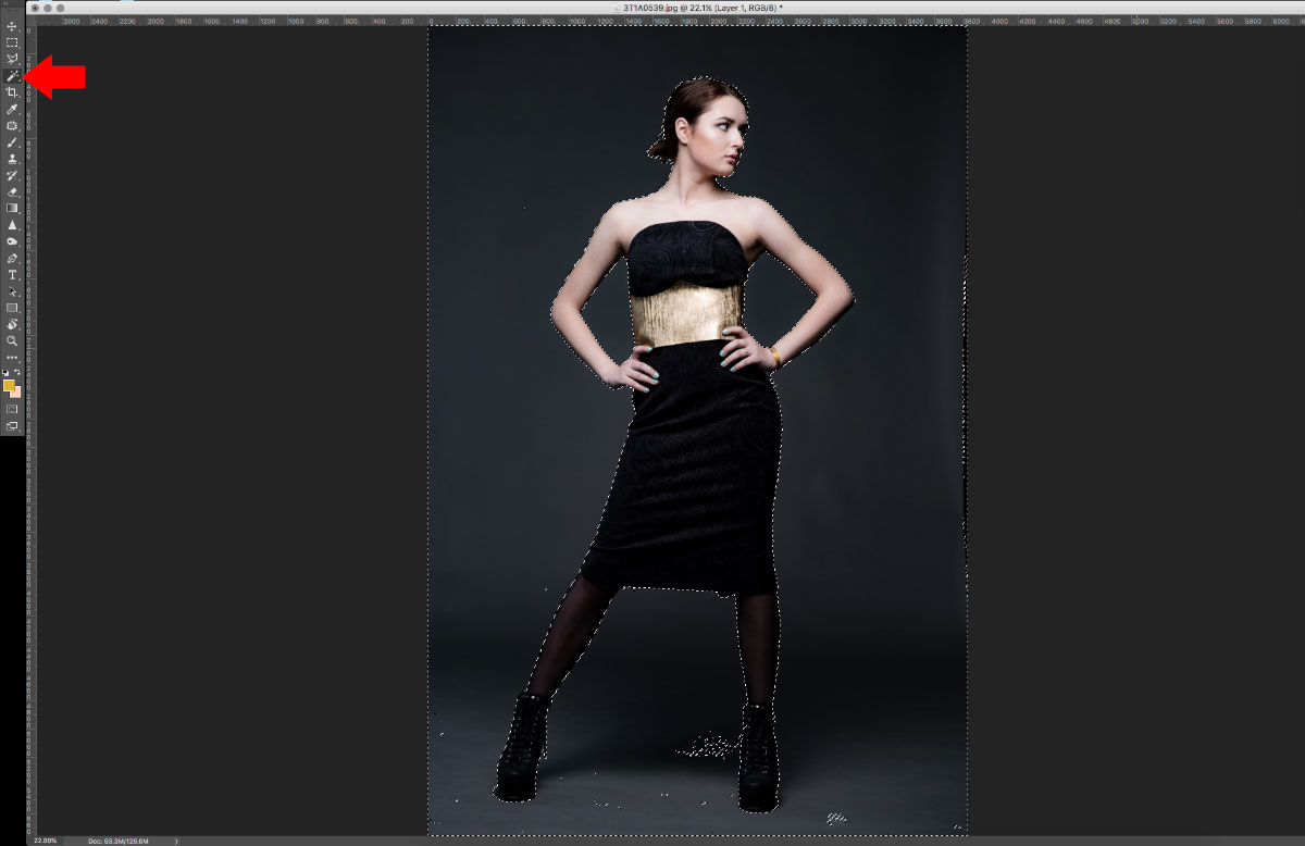 6-Magic-Wand How to turn studio shots into on location shots in just a few simple steps Activities Lightroom Presets Lightroom Tips Photoshop Tips  