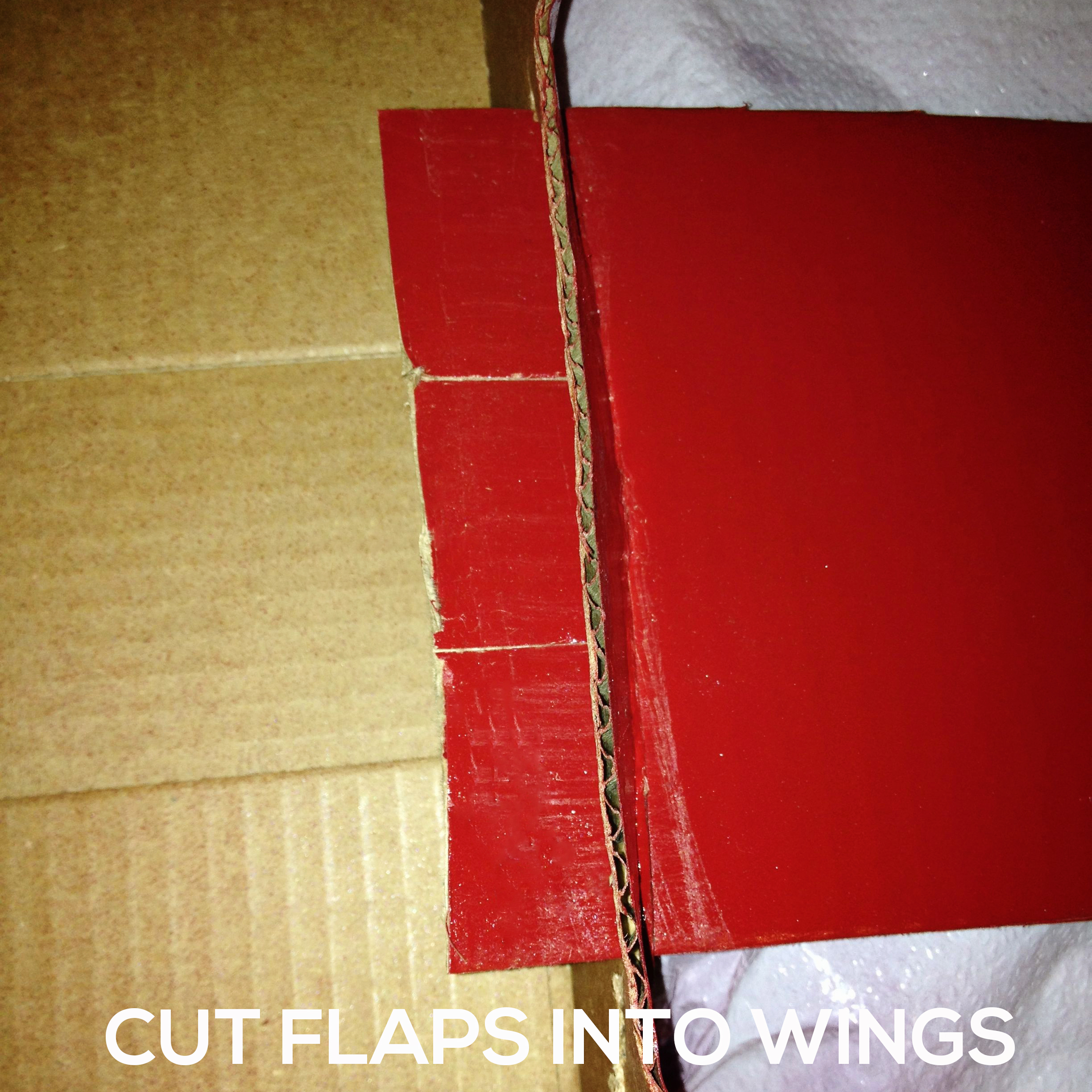 cut-flaps Make a DIY Box Airplane Prop for Newborn Photography Guest Bloggers Photography Tips  