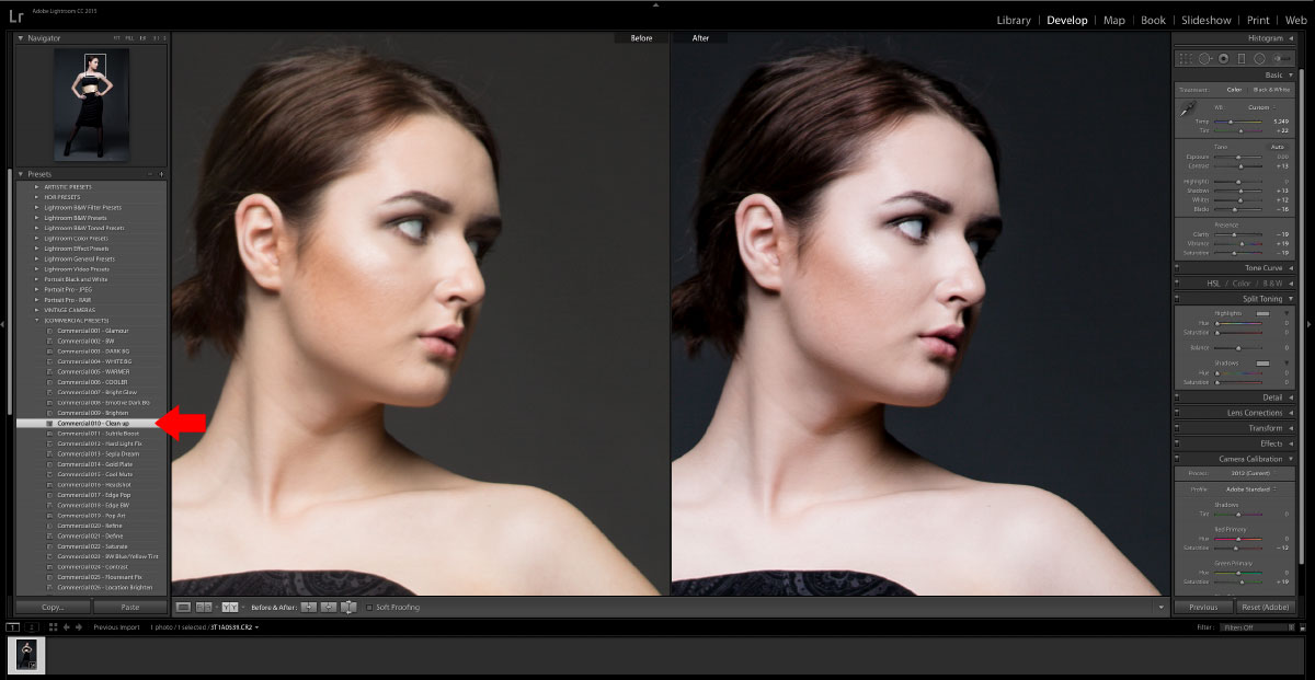 3-Apply-Lightroom-Preset How to turn studio shots into on location shots in just a few simple steps Activities Lightroom Presets Lightroom Tips Photoshop Tips  