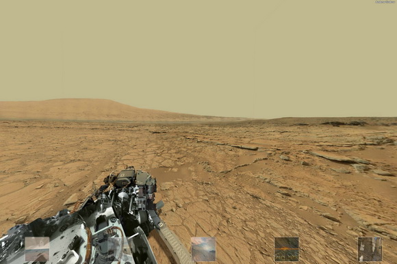 צלם חיבר תמונה פנורמית של 4 ג'יגה פיקסל של מאדים באמצעות תמונות שנשלחו בחזרה על ידי ה- Curiosity Rover