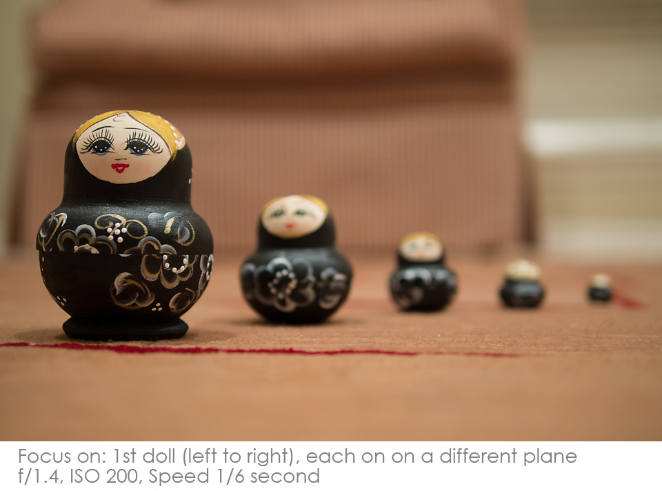 Russian-Matryoshka-Dolls-focus-1st1 Depth of Field: A Visual Lesson Activities Photography Tips  