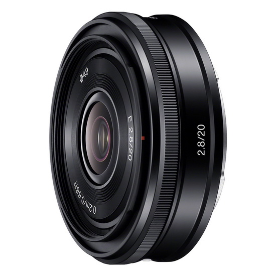 I-Sony-20mm-pancake-wide-angle-lens I-Sony ivula i-20mm pancake entsha kunye ne-18-200mm lens zoom lens