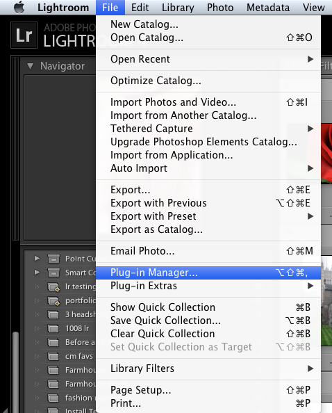 access-plugin-manager Exporting Photos from Lightroom to a Facebook Business Page Lightroom Presets Lightroom Tips  