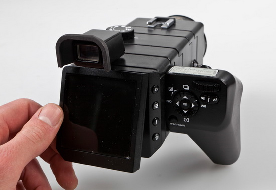aspekt-modulêr-slr-kamera-konsept Aspekt modulêre SLR-kamera hat in draaiende full frame sensor Nijs en resinsjes