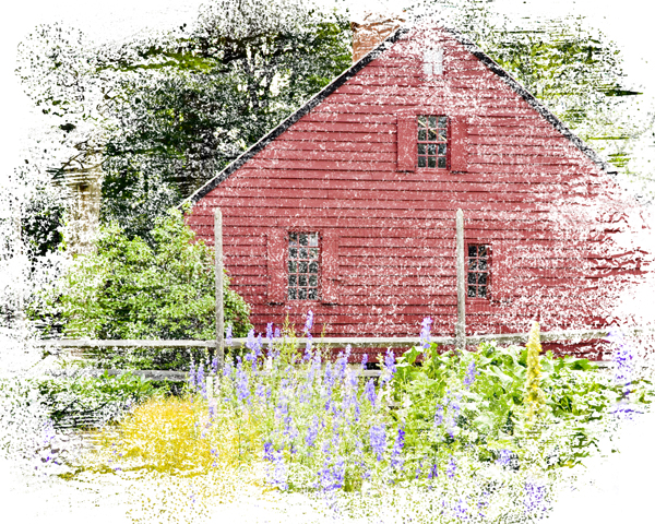 barn-3 Using Brushes in Photoshop and Elements to Create Custom Borders Photoshop Tips Video Tutorials  