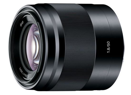 lente negra-sony-50mm-f1.8 Sony anuncia lentes 18-105mm f / 4 e Zeiss 16-70mm f / 4 Novidades e comentarios