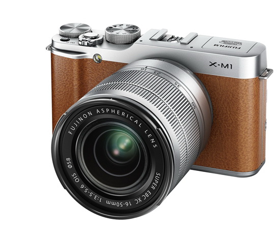 brown-fujifilm-x-m1 Fujifilm X-M1 entry-level X-Trans camera officially announced News and Reviews  