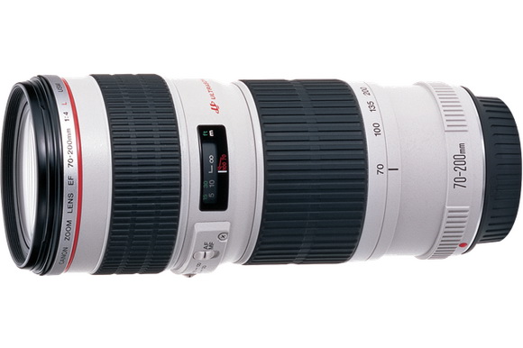 Canon EF 70-200mm f / 4L USM telefoto zoom lensi