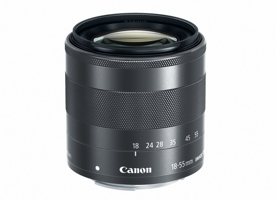 Canon-ef-m-18-55mm-f3.5-5.6-is-stm-lens Canon EF-M 18-55mm f / 3.5-5.6 IS STM II lenso funkcias Onidiroj