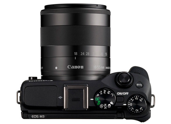 Canon-eos-m3-top Canon EOS M3 mirrorless ကင်မရာသည်တရားဝင်သတင်းနှင့်ပြန်လည်သုံးသပ်ခြင်းဖြစ်လာသည်