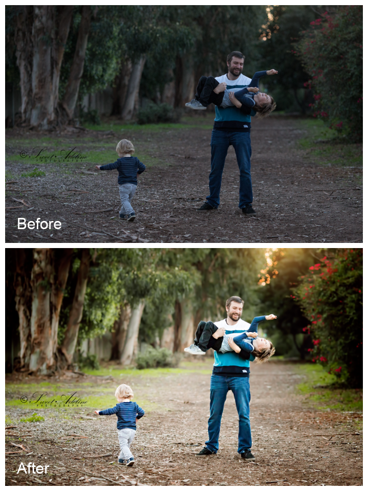 family-before-and-after-edit Make Family Portraits Come Alive in Photoshop Blueprints Photoshop Actions  