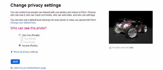 flickr-bug-change-maxfiylik-settings-public Flickr bug maxfiylik sozlamalarini shaxsiydan ommaviy yangiliklar va sharhlarga o'zgartirdi.