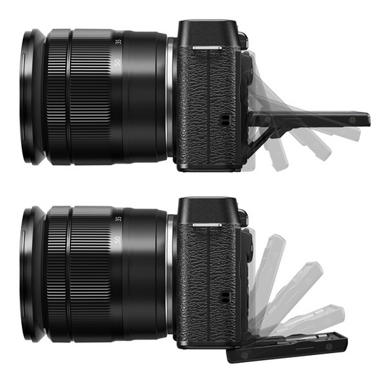 fujifilm-x-m1-tiltable-lcd-screen Fujifilm X-M1 entry-level X-Trans camera officially announced News and Reviews  