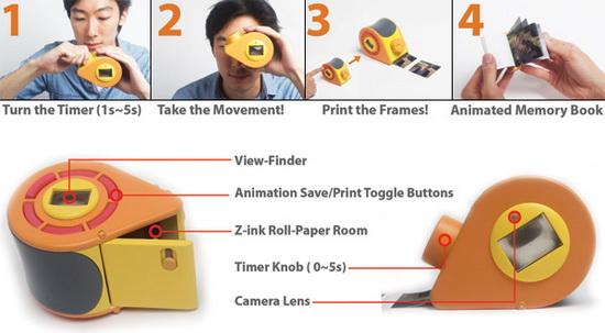 gif-ty-polaroid-camera-concept GIF-TY is a Polaroid camera which prints flipbook animations Photo Sharing & Inspiration  
