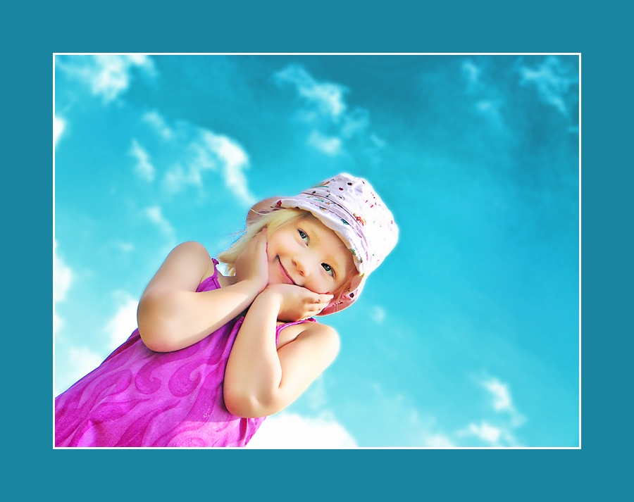 iheartfaces-sunshine-girl Photoshopアクションを使用した青い空と露出の修正：青写真の青写真PhotoshopアクションPhotoshopのヒント
