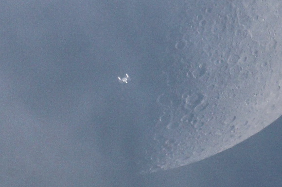 ISS transiting the moon