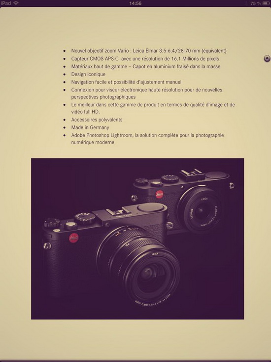 foto, especificacions i preu de Leica Mini M filtrades sobre Leica-mini-m-specs Rumors
