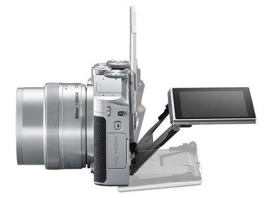 nikon-1-j5-selfie Nikon 1 J5 spegelleaze kamera oankundige mei 4K fideo-stipe Nijs en resinsjes