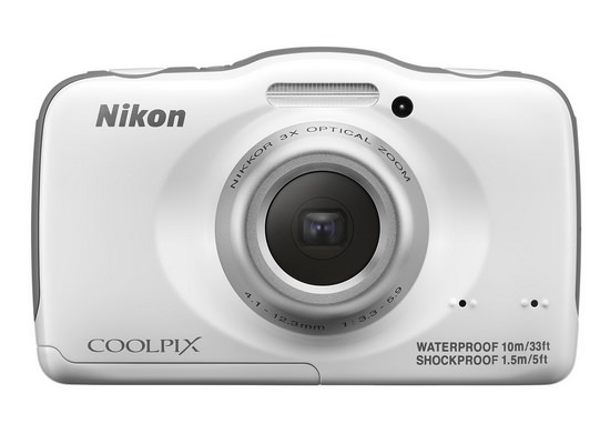 nikon-coolpix-s32-mbele Nikon Coolpix AW120 na kamera za Nikon Coolpix S32 zimefunua Habari na Mapitio