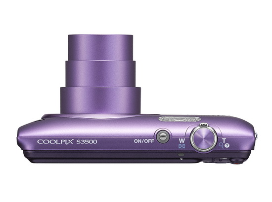 I-nikon-coolpix-s3500-top Nikon S3500 compact camera imemezele ngokusemthethweni izindaba nokubuyekezwa