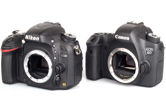 Nikon D600 супраць Canon 6D