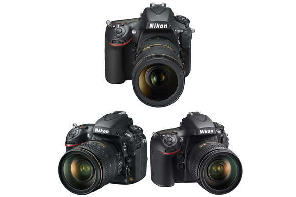 Nikon D810 vsD800およびD800E