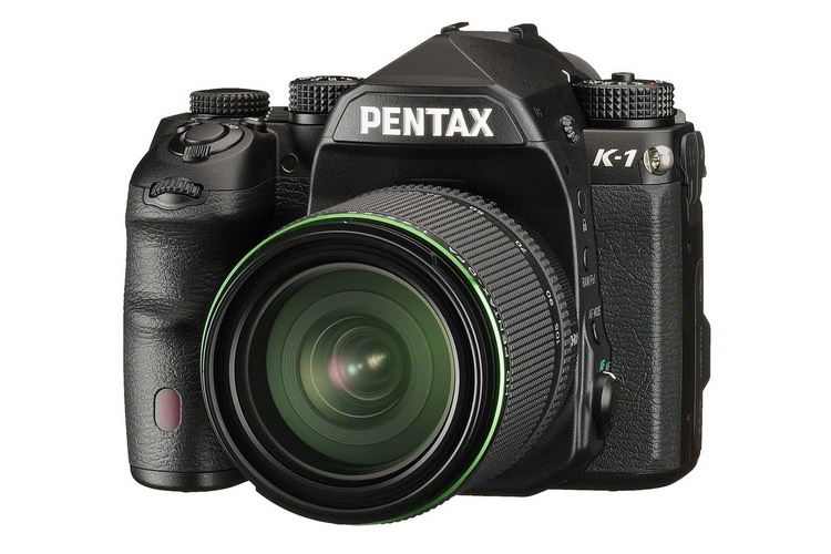 Pentax K-1 elülső Pentax K-1 teljes képkockás DSLR fényképezőgép a Ricoh News and Reviews
