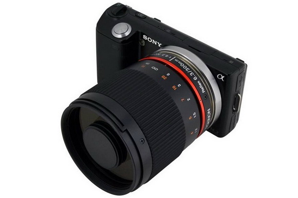 Rokinon 300mm f / 6.3 lens