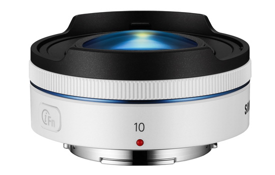 Samsung-10mm-f3.5-Fisheye-Objektiv-weiß Samsung 10mm f / 3.5 Fisheye-Objektiv für NX-Kameras angekündigt News and Reviews