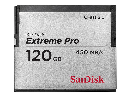 sandisk-extreme-pro-cfast-2.0 Karete ea pele ea SanDisk Extreme Pro CFast 2.0 e phatlalalitse Litaba le Litlhahlobo