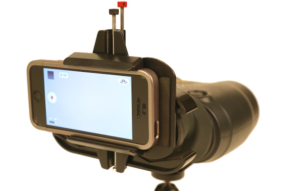 Snapzoom, smartphone-to-scope adapter fits most smartphones and different types of scopes