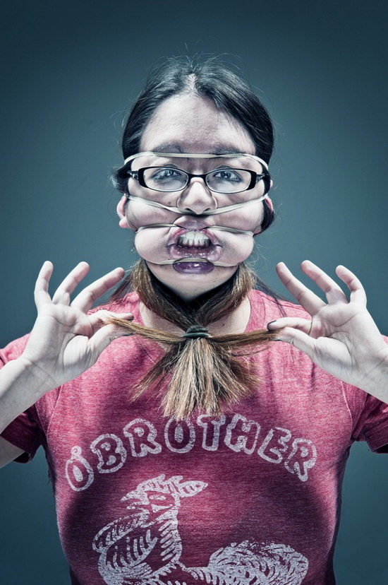 so-say-we-all-amy-keyohara Artists put rubber bands on their faces in painful photo shoot Exposure  