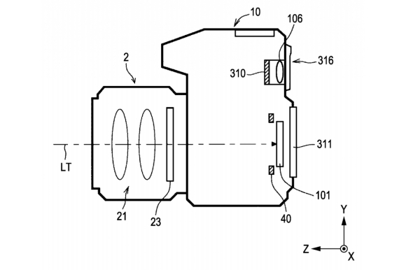 Sony A-mount mirrorless APS-C camera patent
