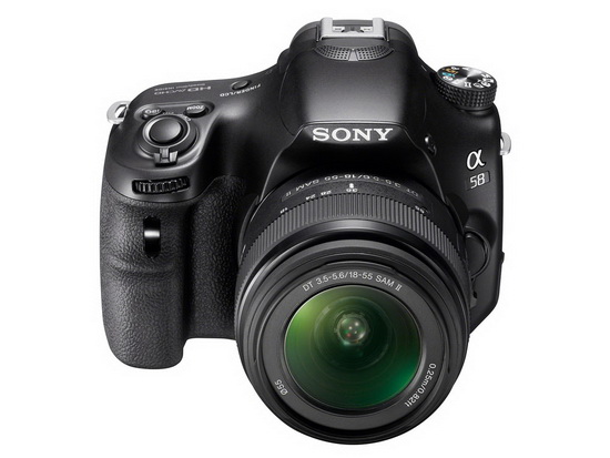 Sony A58-Front Sony A58 predstavený s 20.1-megapixlovým snímačom a OLED Tru-Finder Novinky a recenzie