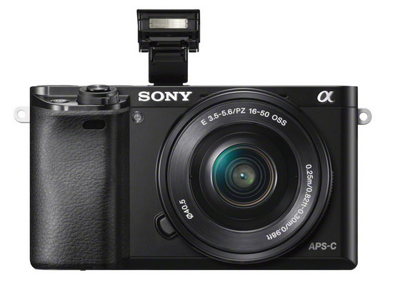 sony-a6000-fronta spegula fotilo Sony A6000 enkondukita kiel anstataŭaĵo NEX-6 Novaĵoj kaj Recenzoj