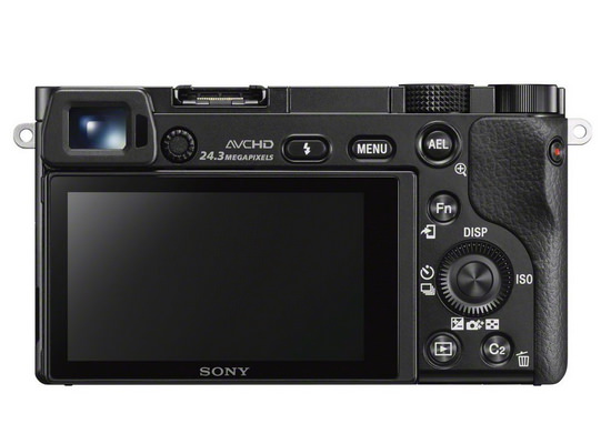 sony-a6000-agterste Sony A6000-spieklose kamera, bekendgestel as NEX-6-vervangingsnuus en -resensies