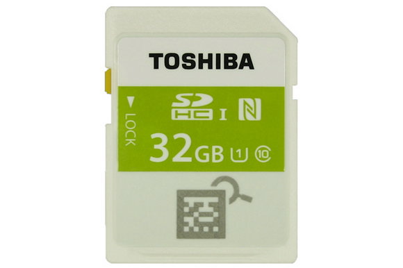 Toshiba NFC SDHC memory card