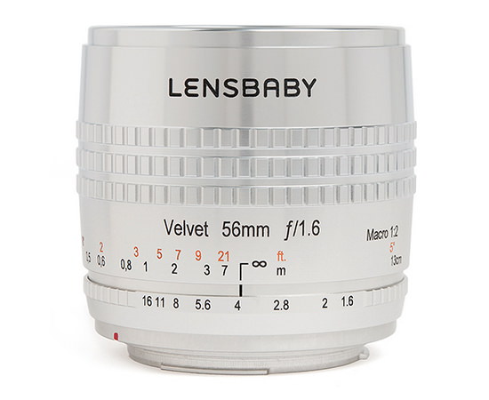 аксаміт-56mm-f1.6-макра-срэбны выпуск-аб'ектыў Lensbaby прадстаўляе аксамітны 56mm f / 1.6 макра-аб'ектыў Навіны і агляды
