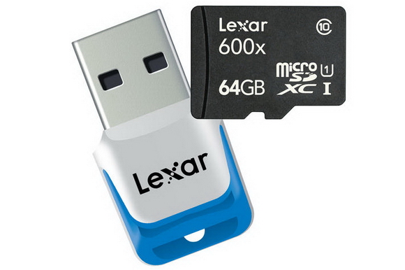Wêreld se vinnigste 64 GB microSDXC-kaart