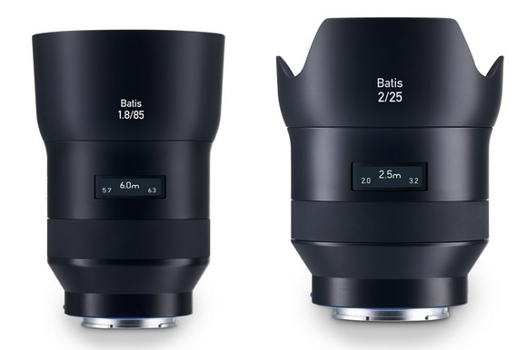 蔡司Batis 85mm f / 1.8和25mm f / 2