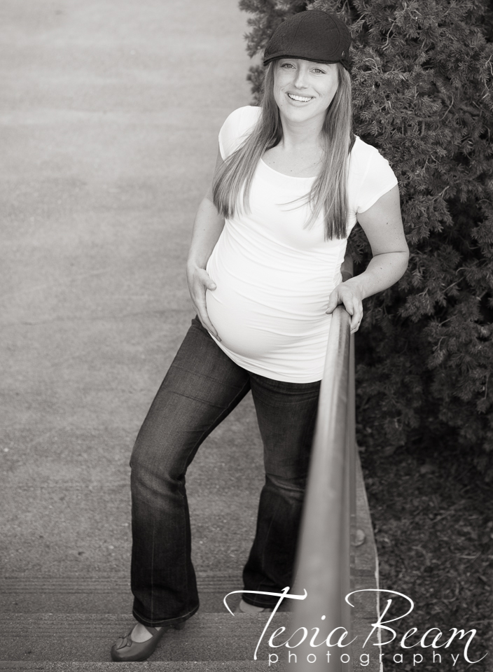 after3 Infused B&W Baby Bump  