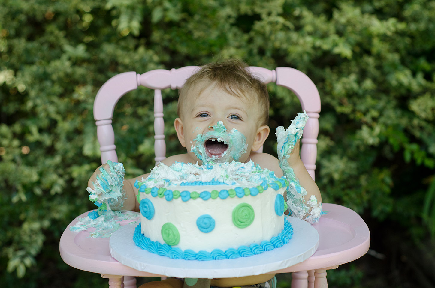 ennen6 Ensimmäisen syntymäpäivän Smash kakku hauskaa