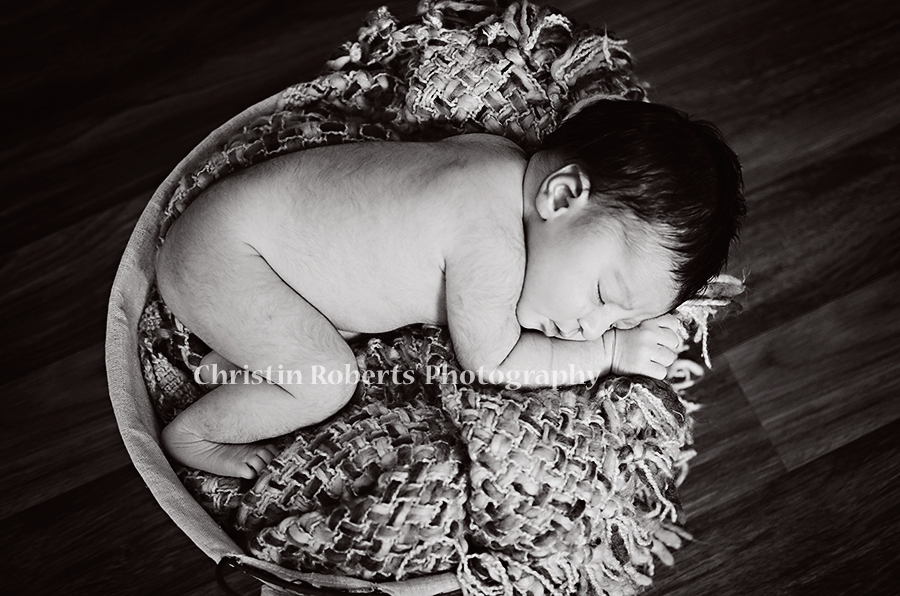 edit13 Black and White Baby Image  